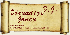 Đenadije Gonev vizit kartica
